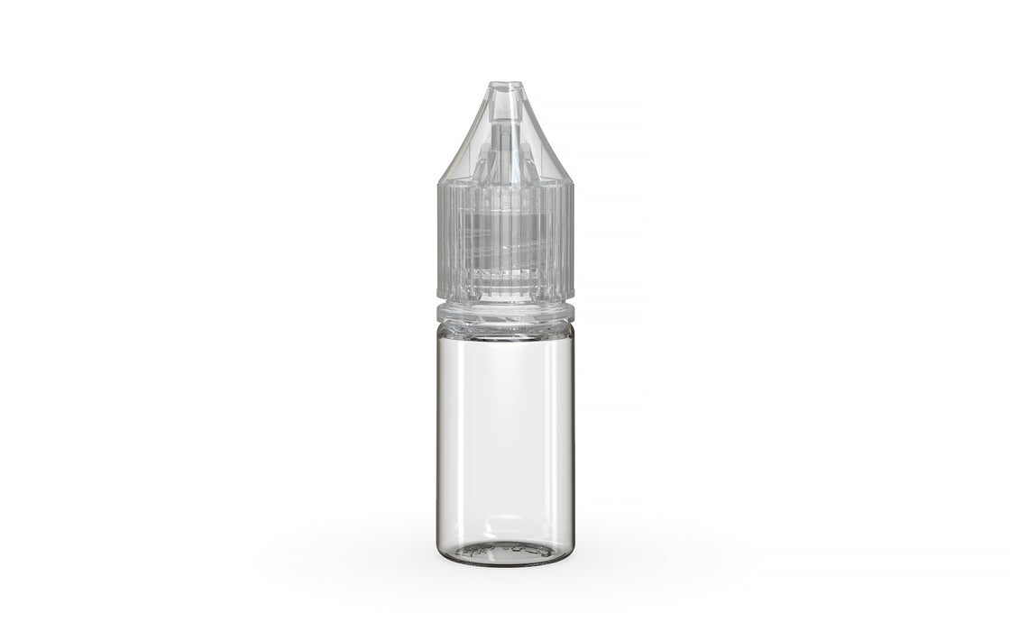 10ML V3 Clear Unicorn Bottle® With Clear Cap by Chubby Gorilla