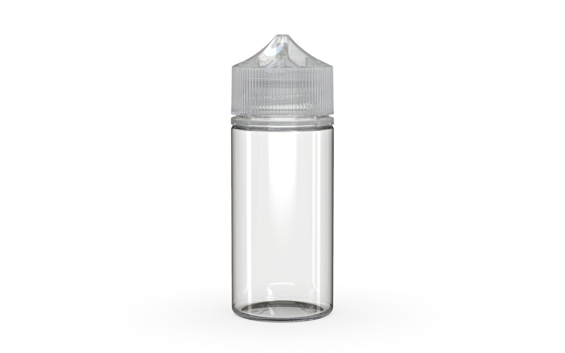 100ML V3 Clear Unicorn Bottle® with Clear Cap by Chubby Gorilla