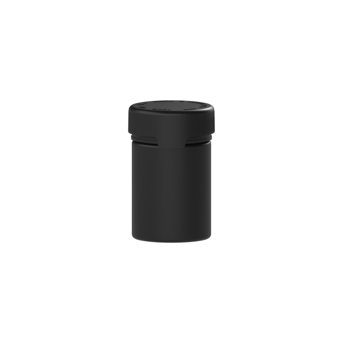 120CC/4FL.OZ/120ML Aviator CR - Container With Inner Seal & Tamper - Opaque Black With Opaque Black Lid - Copackr.com