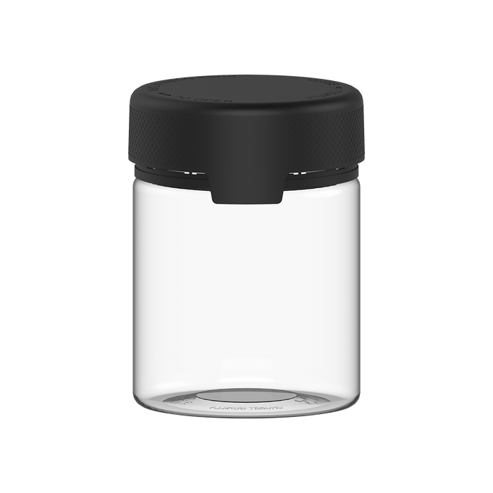 550CC/18.5FL.OZ/550ML Aviator CR - XL Container With Inner Seal & Tamper - Clear Natural With Opaque Black Lid - Copackr.com