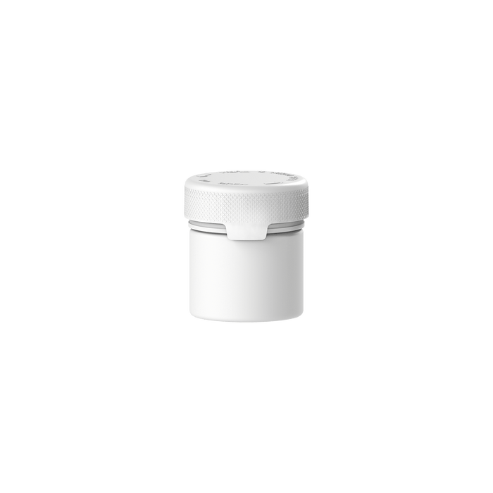 60CC/2FL.OZ/60ML Aviator CR - Container With Inner Seal & Tamper - Opaque White With Opaque White Lid - Copackr.com