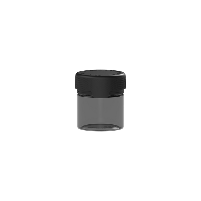60CC/2FL.OZ/60ML Aviator CR - Container With Inner Seal & Tamper - Translucent Black With Opaque Black Lid - Copackr.com