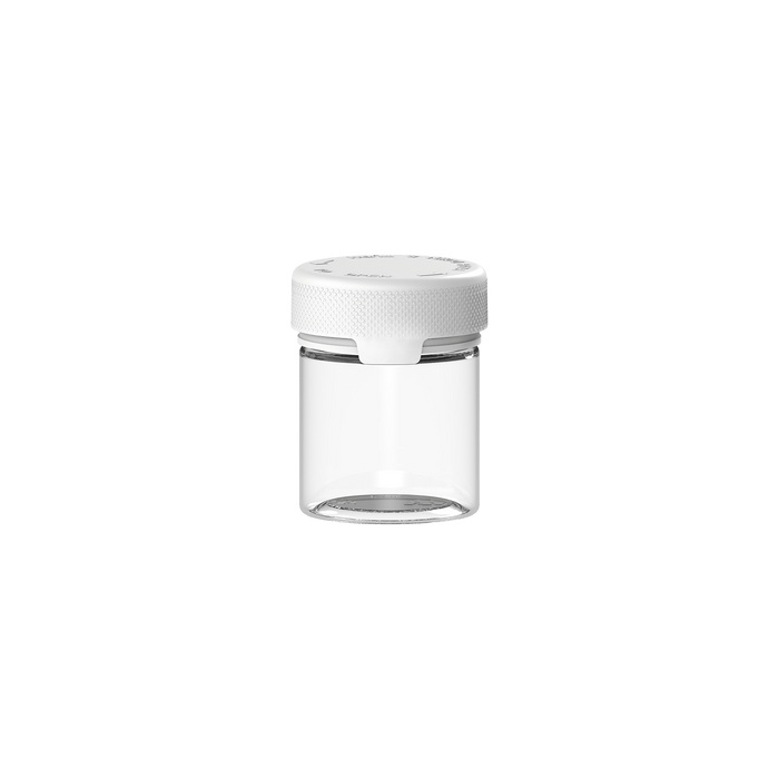 90CC/3FL.OZ/90ML Aviator CR - Container With Inner Seal & Tamper - Clear Natural With Opaque White Lid - Copackr.com