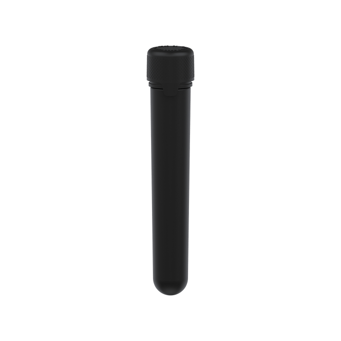 AVIATOR CR - TUBE 120MM WITH INNER SEAL & TAMPER - OPAQUE BLACK WITH OPAQUE BLACK LID - Copackr.com