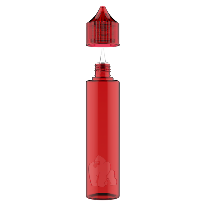 Chubby Gorilla - 60ML "SOFT" Unicorn Bottle - Transparent Red - Copackr.com