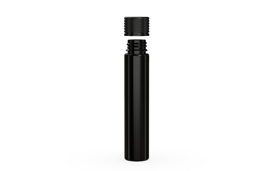 Spiral CR - Tube 115mm with Inner Seal & Tamper - Opaque Black with Opaque Black Lid