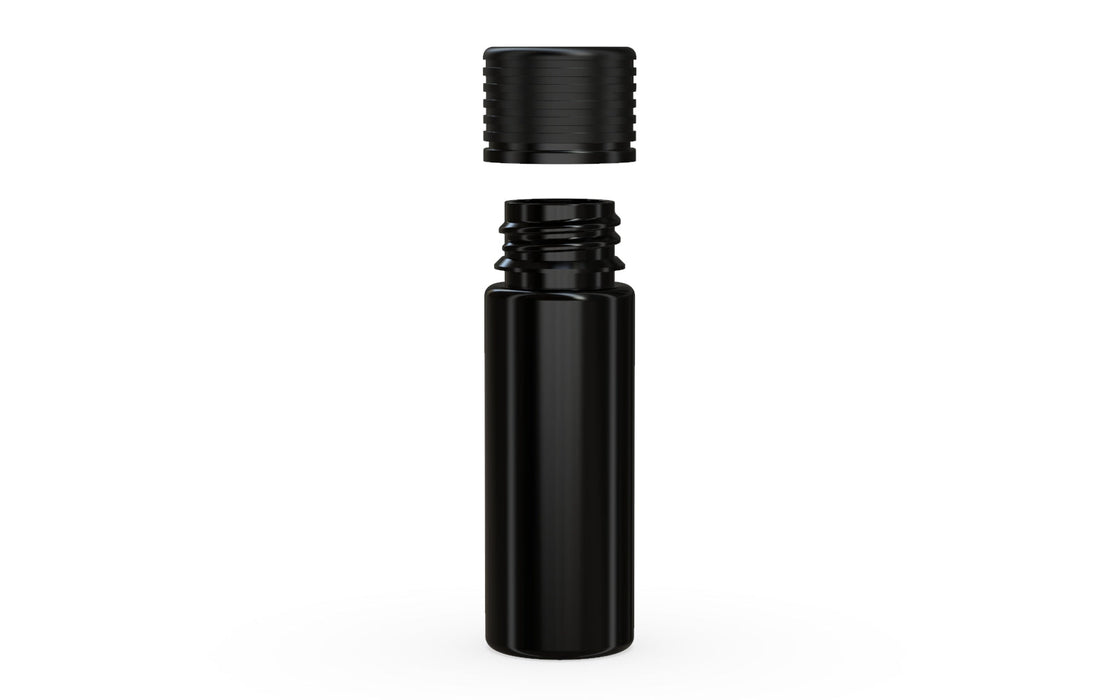 Spiral CR - Tube 65mm with Inner Seal & Tamper - Opaque Black with Opaque Black Lid