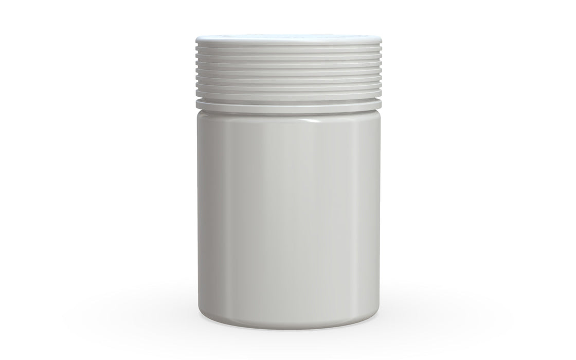650CC/21.5FL.OZ Spiral CR - XL Container With Inner Seal &amp; Tamper - Αδιαφανές λευκό δοχείο με αδιαφανές λευκό καπάκι