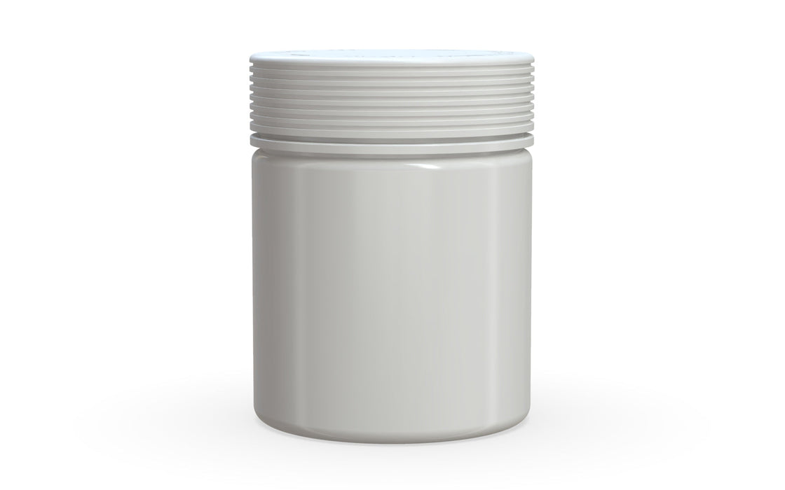 550CC/18.5FL.OZ Spiral CR - XL Container With Inner Seal &amp; Tamper - Opaque White With Opaque White Lid