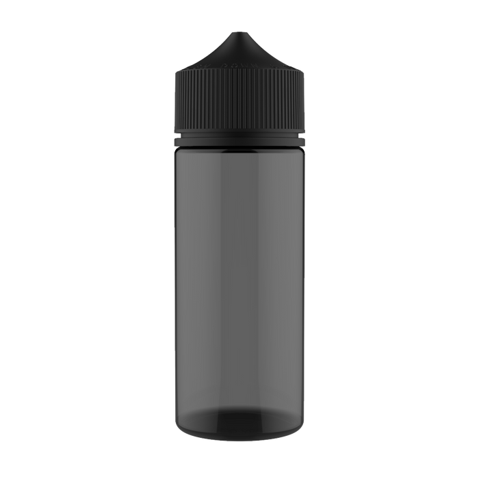 Chubby Gorilla - 120ML Production-Ready Bottle Unicorn - Translucent Black Bottle / Black Cap - V3 