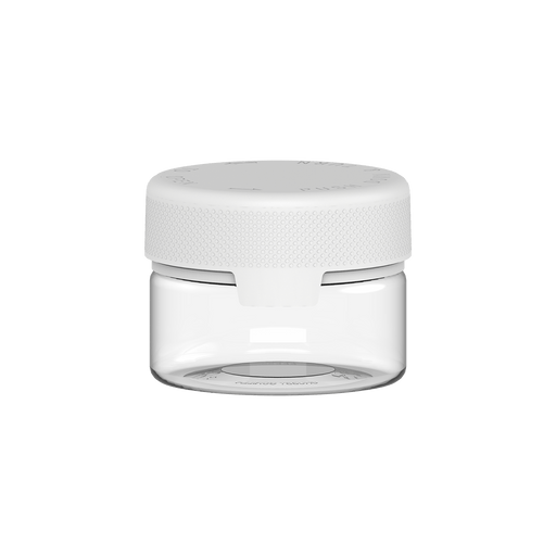 220CC/7.5FL.OZ/220ML Aviator CR - XL Container With Inner Seal & Tamper - Clear Natural With Opaque White Lid - Copackr.com