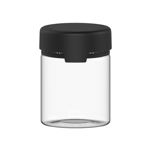 550CC/18.5FL.OZ/550ML Aviator CR - XL Container With Inner Seal & Tamper - Clear Natural With Opaque Black Lid - Copackr.com