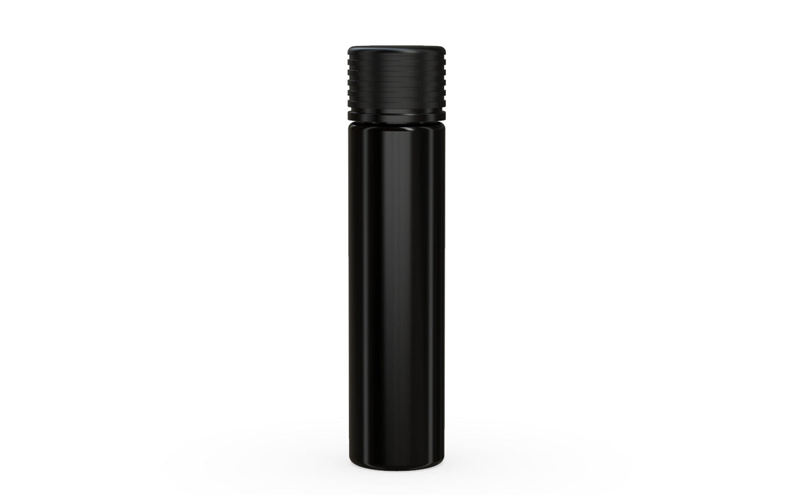 Spiral CR - Tube 95mm with Inner Seal & Tamper - Opaque Black with Opaque Black Lid