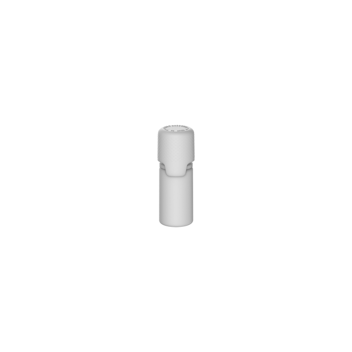 Chubby Gorilla Aviator 10ML Bottle With Inner Seal & Tamper Evident Breakoff Band - Opaque White Bottle / Opaque White Cap