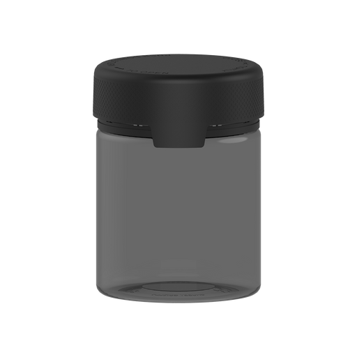 550CC/18.5FL.OZ/550ML Aviator CR - XL Container With Inner Seal & Tamper - Translucent Black With Opaque Black Lid - Copackr.com