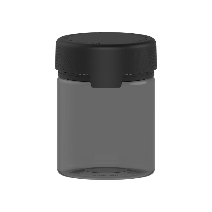 550CC/18.5FL.OZ/550ML Aviator CR - XL Container With Inner Seal & Tamper - Translucent Black With Opaque Black Lid - Copackr.com
