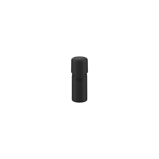Aviator 10ML Bottle With Inner Seal & Tamper Evident Breakoff Band - Opaque Black Bottle / Opaque Black Cap - Copackr.com